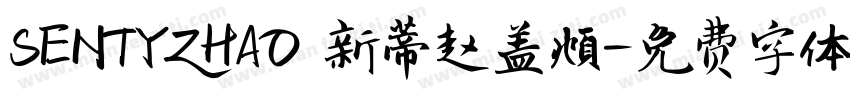 SENTYZHAO 新蒂赵盖頫字体转换